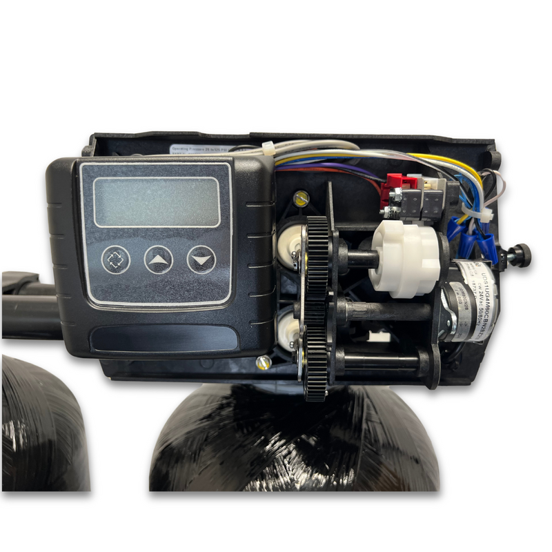 Fleck 9100SXT Twin Water Softener 64,000 Grains @ Tank