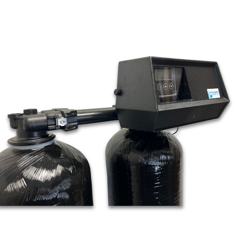 Fleck 9100SXT Twin Water Softener 64,000 Grains @ Tank