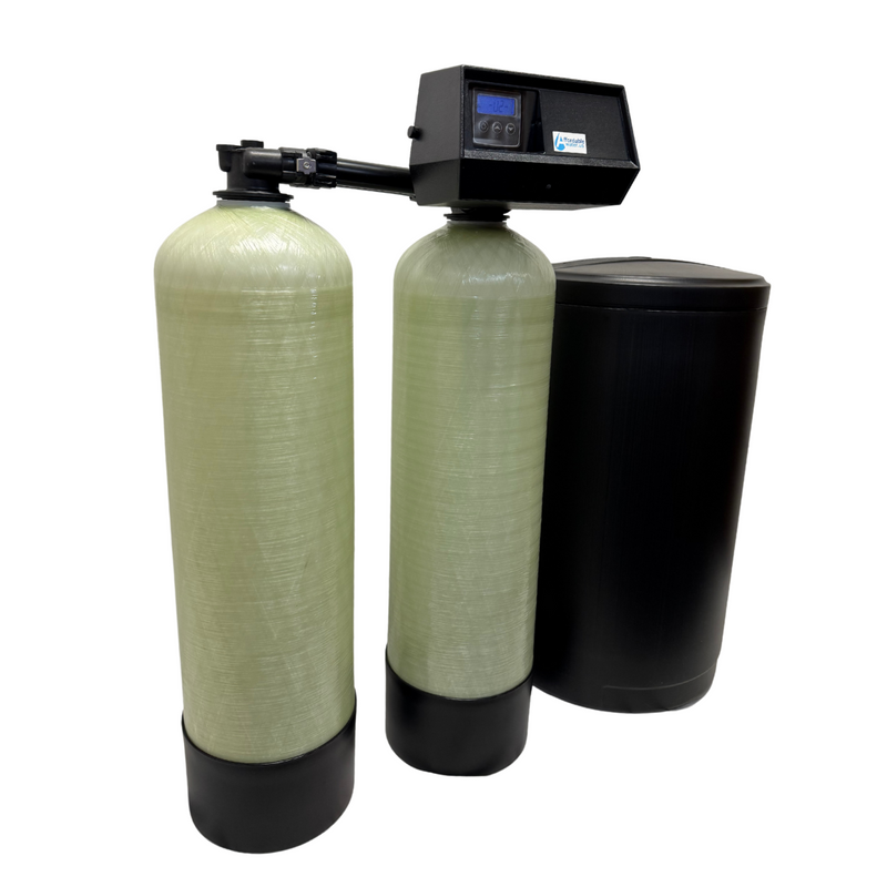 Fleck 9100SXT SHORTY Compact Twin Water Softener 32,000 Grains @ Tank w/10"x35" Tanks