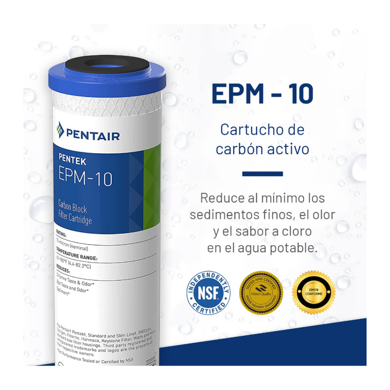 Pentek 10" Carbon Block Cartridge