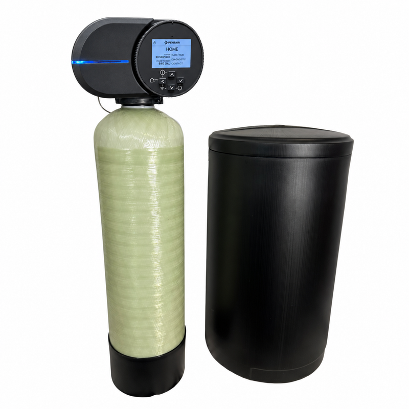 Fleck 2510AIQ SHORTY Compact Digital Metered 32,000 Grain Water Softener w/10"x35" Tank