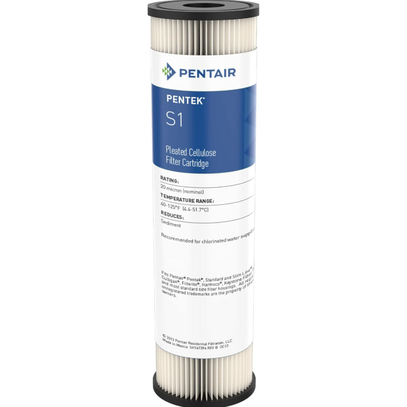 Pentek 10" 20-Micron Pleated Cartridge (Quantity of 12)