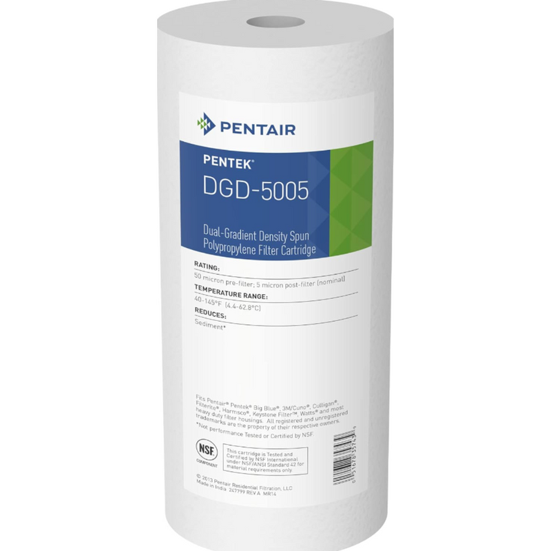 Pentek 10" BB Spun Polypropylene 5-Micron Cartridge (Quantity of 4)