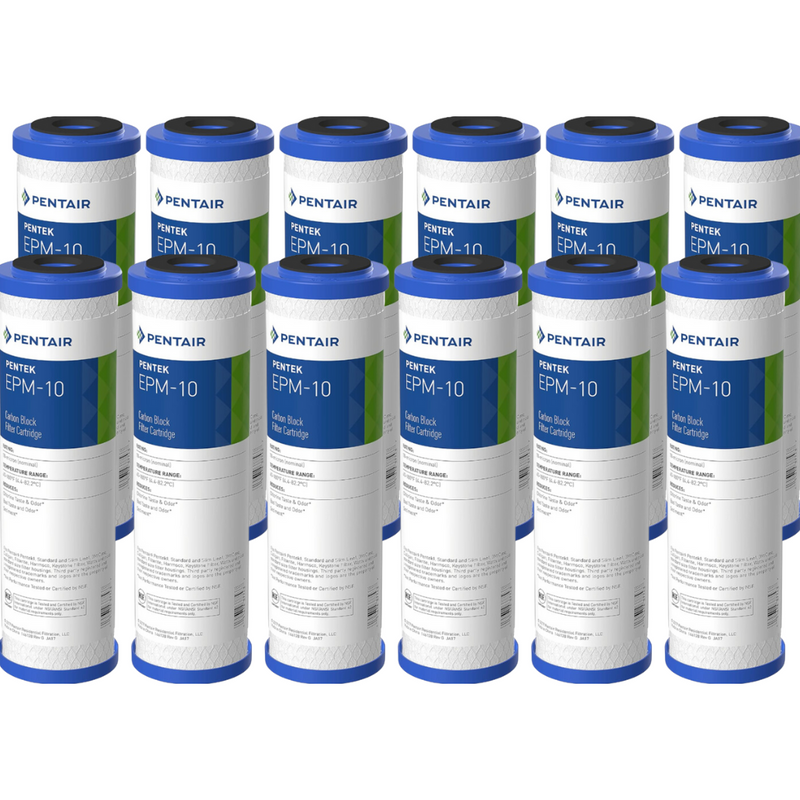 Pentek 10" Carbon Block Cartridges (Quantity of 12)