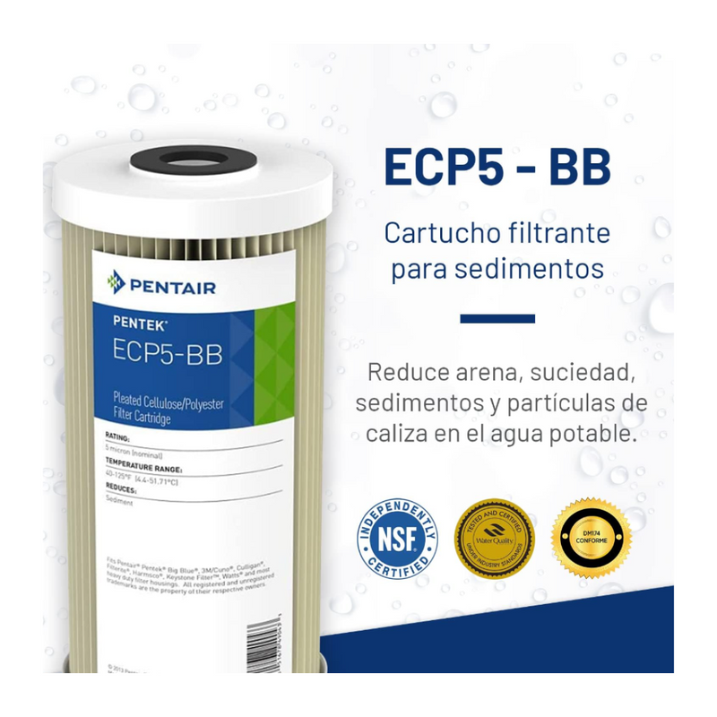 Pentek 10" BB Pleated 5-Micron Cartridge