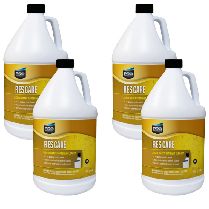 Rescare Water Softener Cleaner (Four 1 Gallon Bottles)