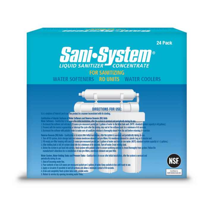 Sani-System Reverse Osmosis Sanitizer 0.25 oz Packet, Case of 24