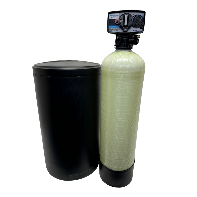 Fleck 5600 SHORTY Compact Mechanical Analog Metered 32,000 Grain Water Softener w/10"x35" Tank