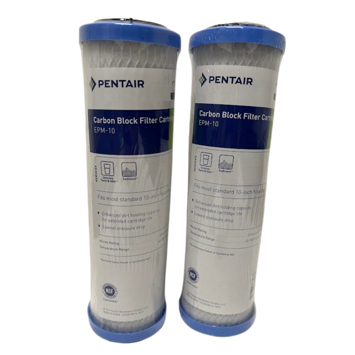 3-Stage RO Replacement Kit, Two 10" Filters + 50 GPD Membrane